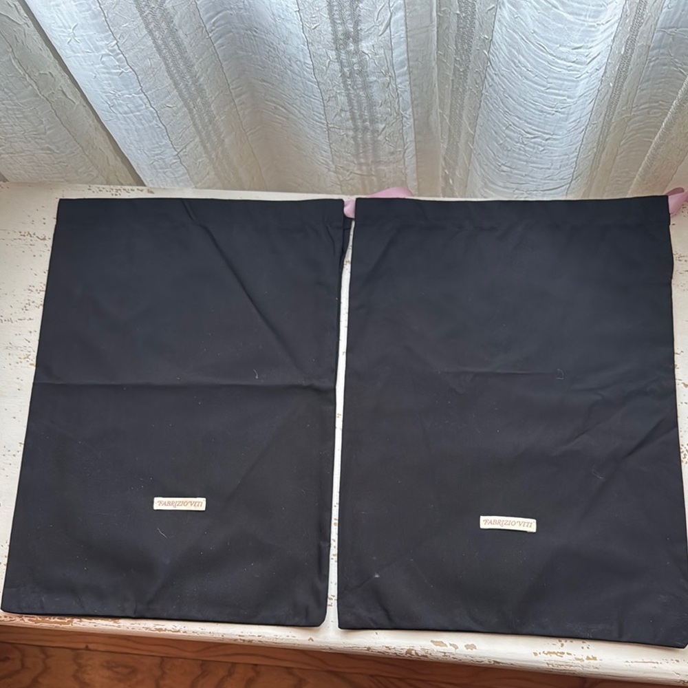 Fabrizio Viti Black Drawstring Dust Bags